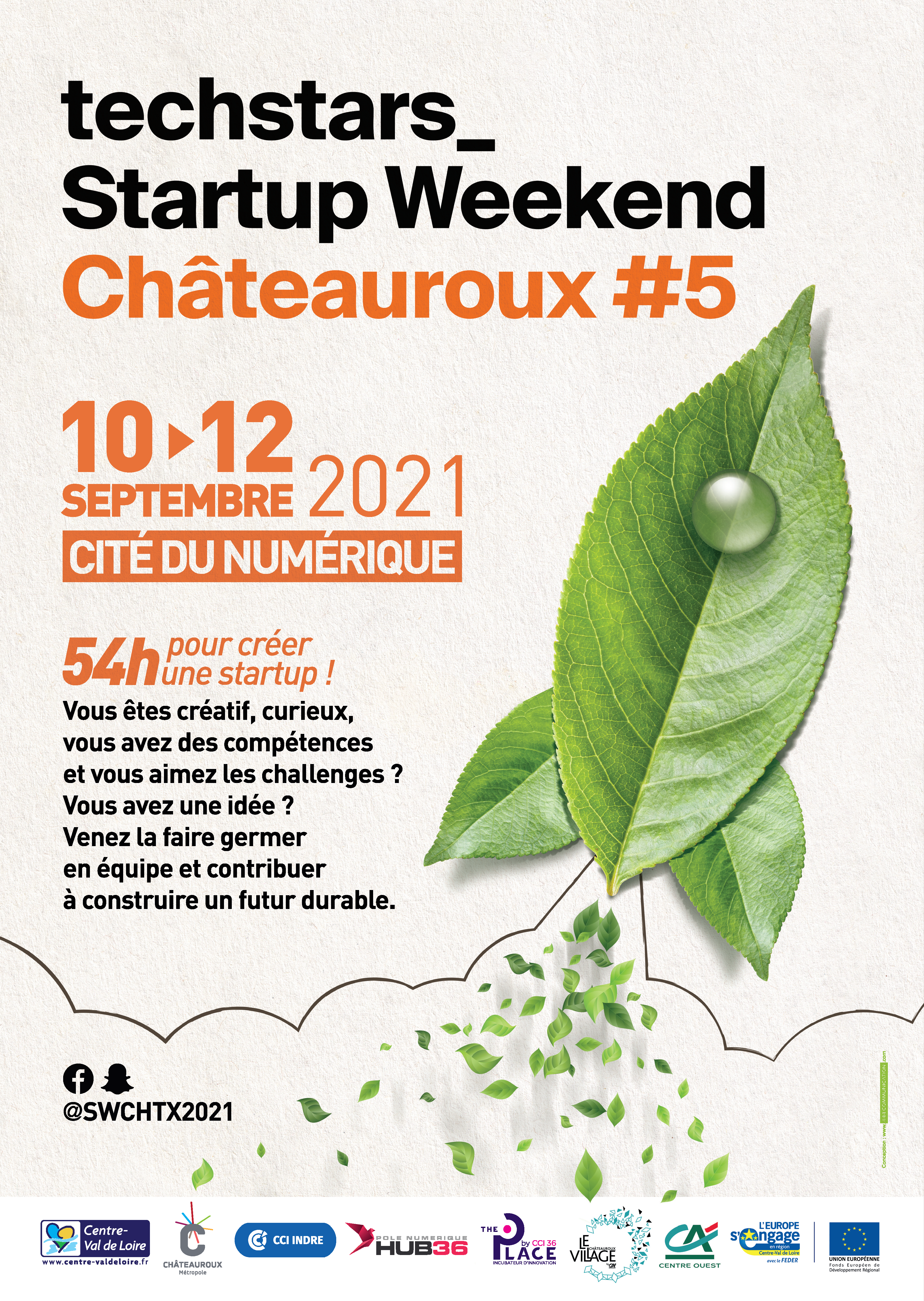 AFFICHE A3 STARTUP WEEKEND CHTX 297x420+2mm